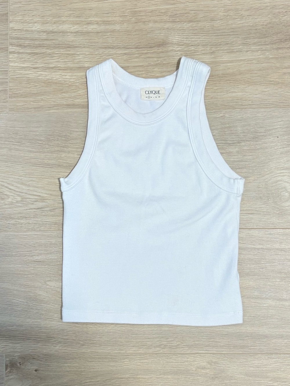 REVOLVE White Ribbed Crop Tank - Picture 3 of 4